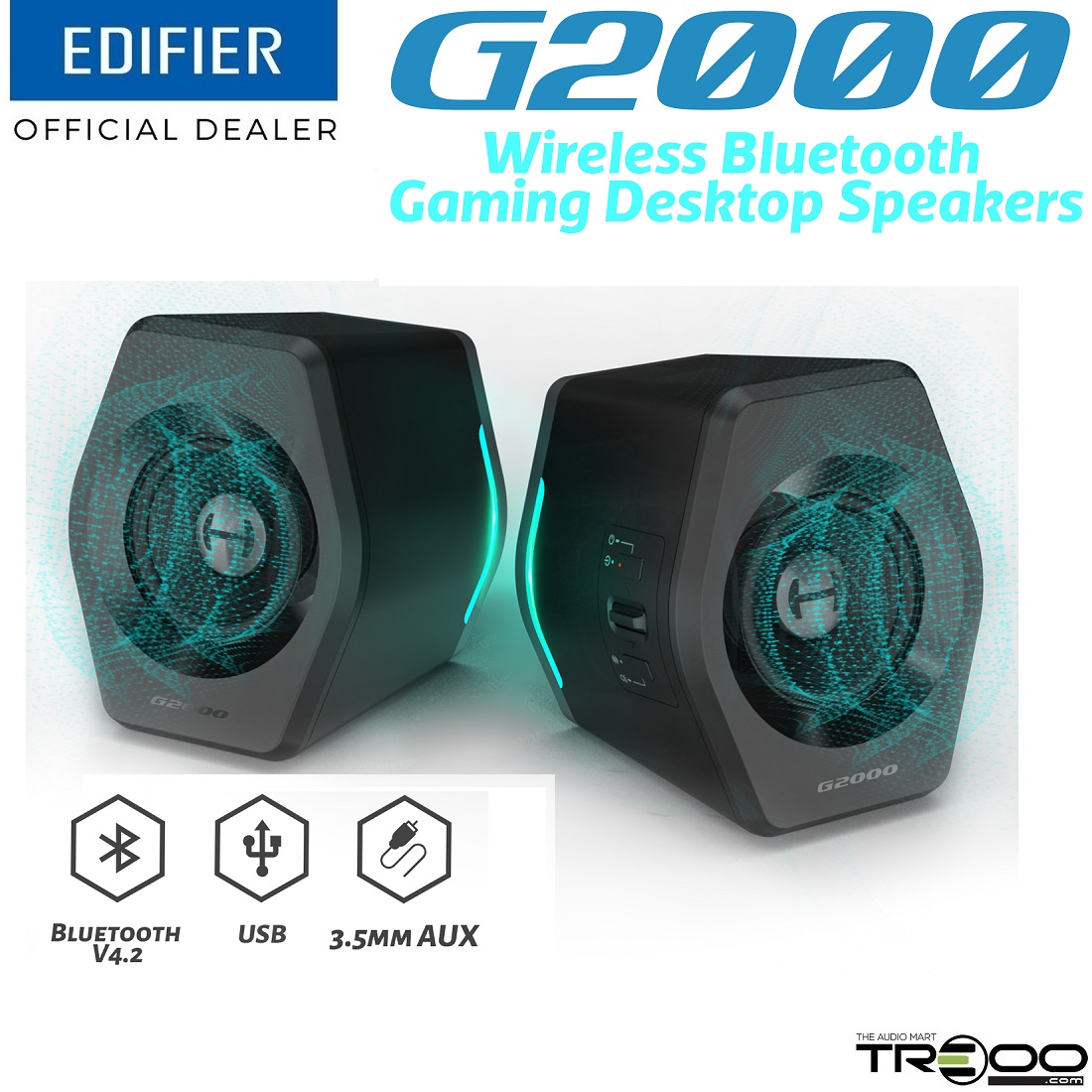 Edifier G2000 Wireless Bluetooth Gaming PC Desktop Speakers