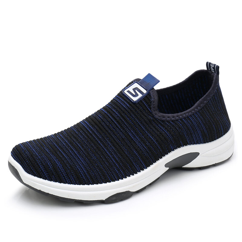 Summer and Autumn Old Beijing Cloth Shoes Men's Single Shoes Non-Slip Slip-on Dad Shoes Middle-Aged and Elderly Sports Casual Men's Cloth Shoes