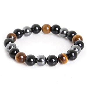 VIVINICE Tiger Eye Black Magnet Bracelet Black Agate