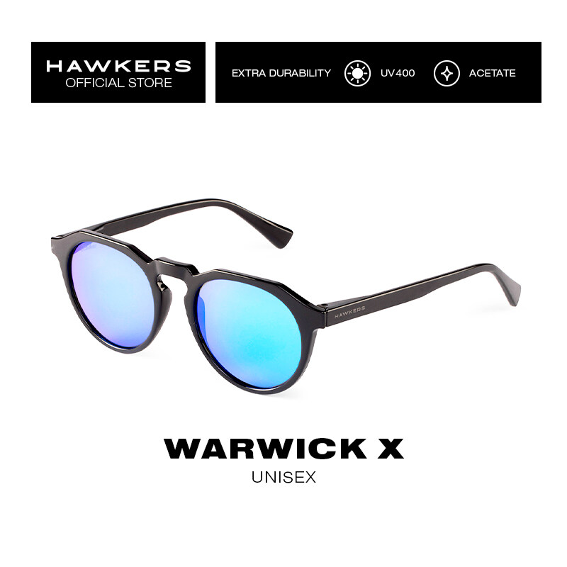 Hawkers - Warwick X  Diamond Clear Blue Black Sunglasses UV400 Men Women W18X01