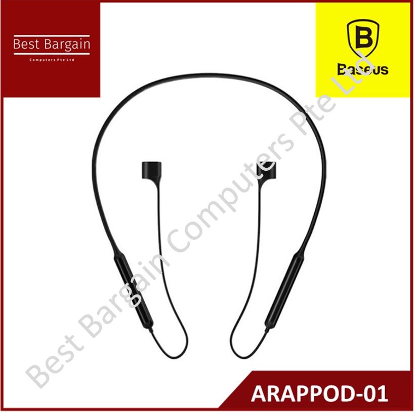 Best Bargain - Baseus Sports Collared Silicone Hanging Sleeve For Pods 1/2 Generation Black ARAPPOD-01 / White ARAPPOD-02 / Pink ARAPPOD-04