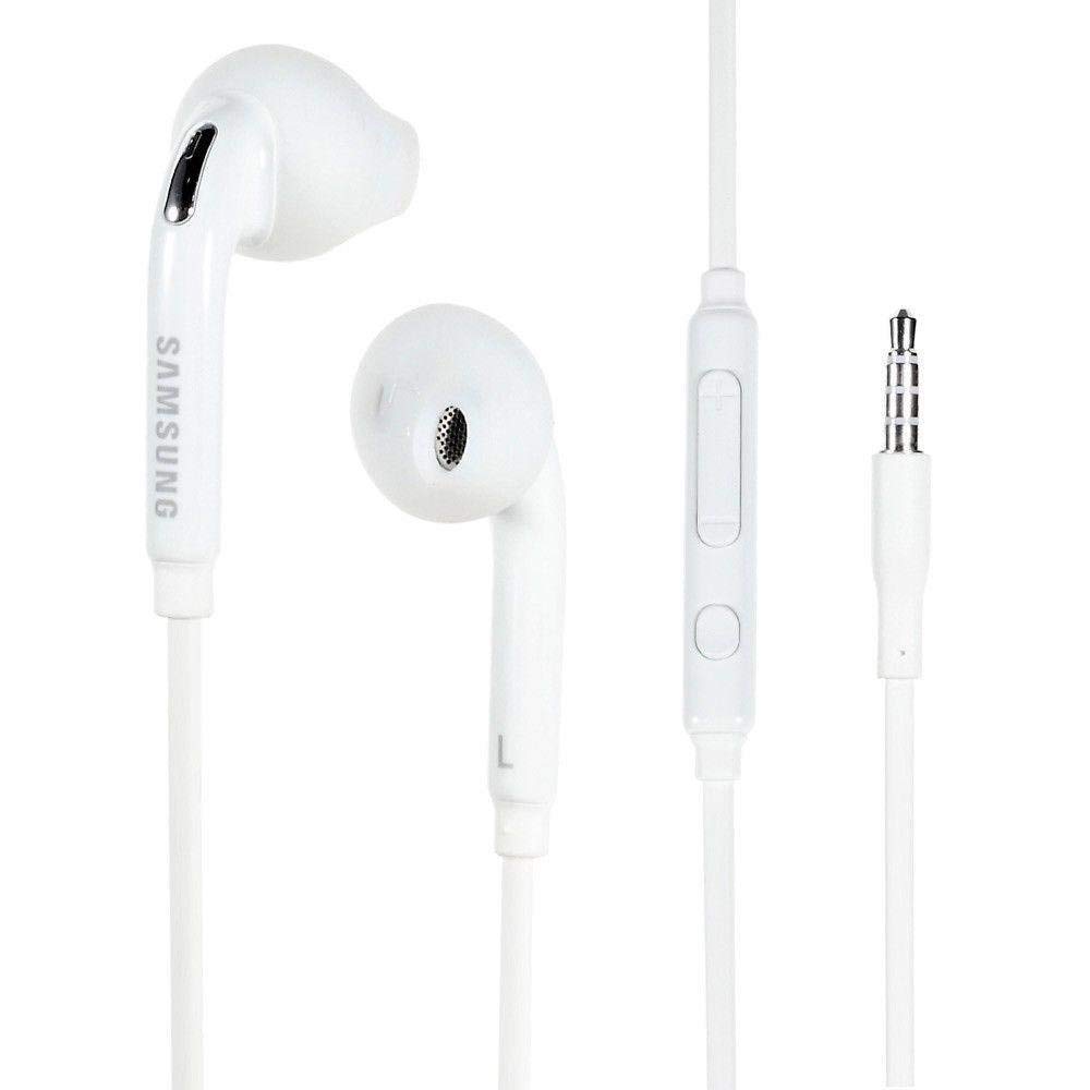 Samsung EO-EG920BW White Headset with 3.5mm Headphone Handsfree Headphone Earphone With Volume Control For Galaxy Phones