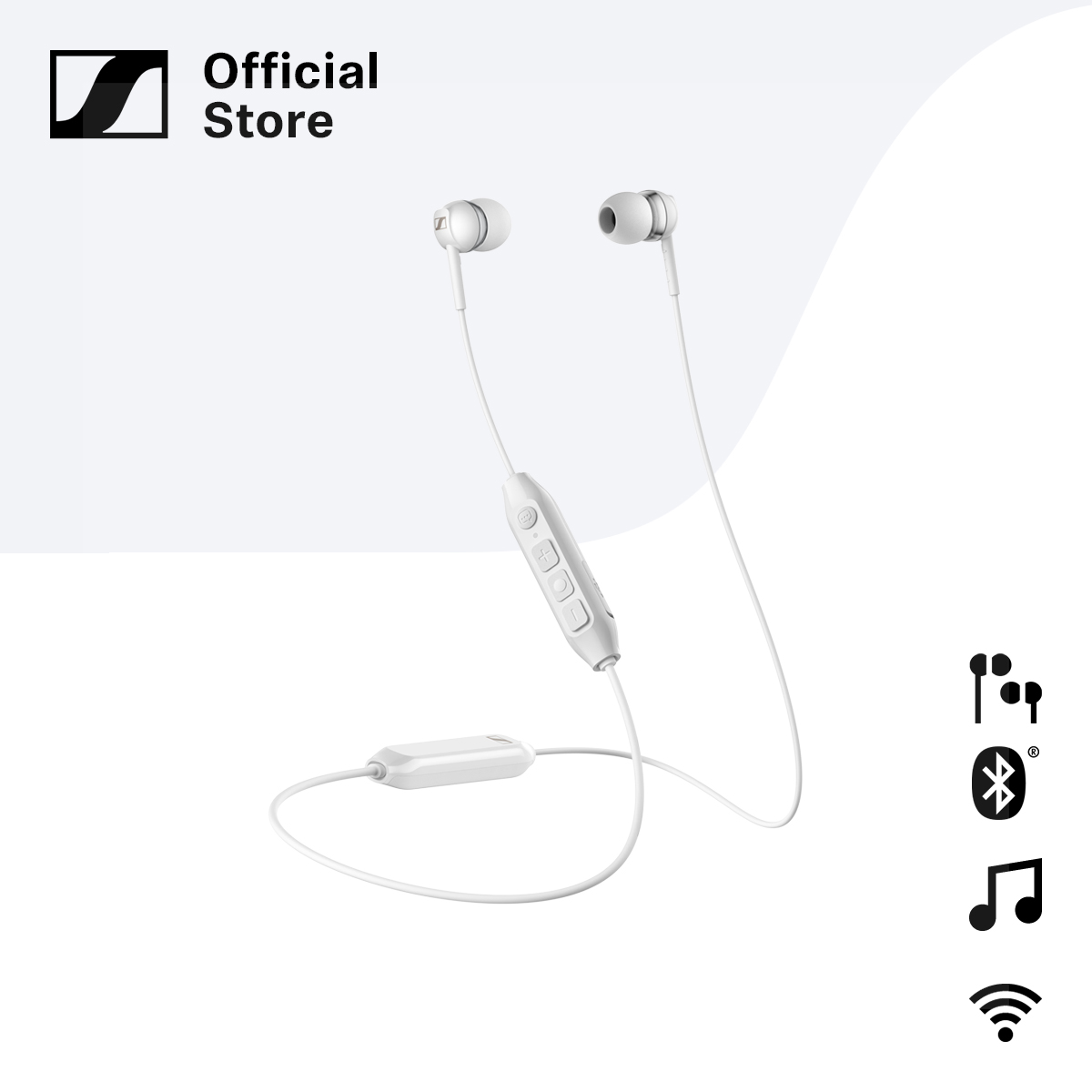 Sennheiser CX 350BT Wireless Bluetooth Earphones with Microphone