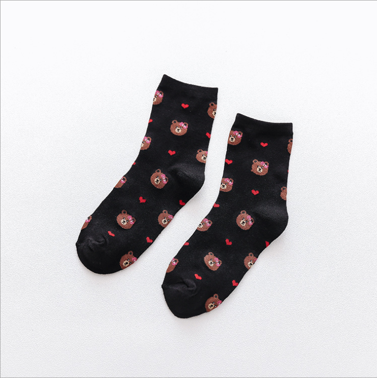 [Bundle of 2] Women socks young socks girl socks tube socks