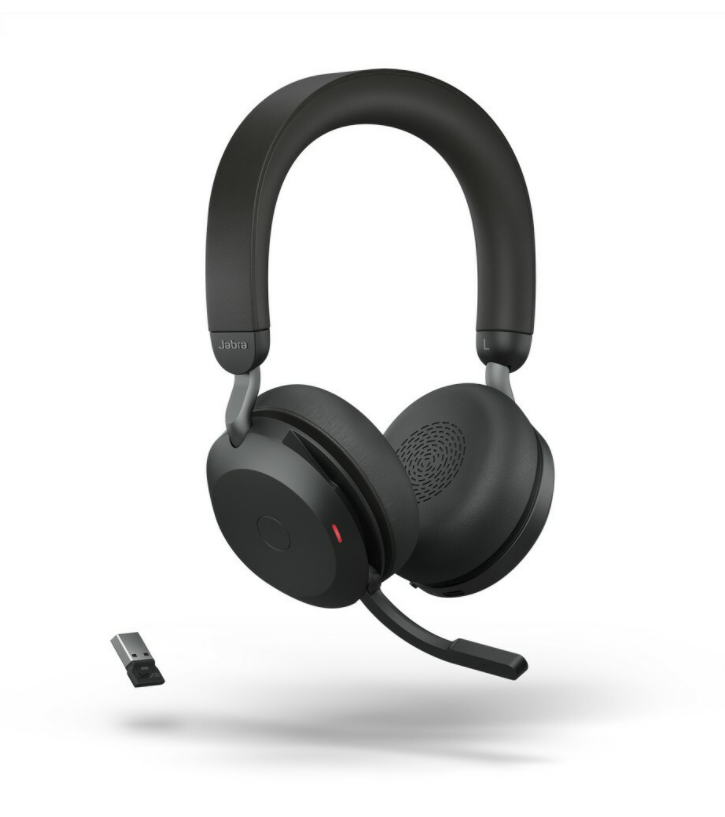 Jabra Evolve2 75 - UC/MS Stereo ANC Headset with Link 380 BT Adapter, USB-A/USB-C - 2 Years Local Warranty