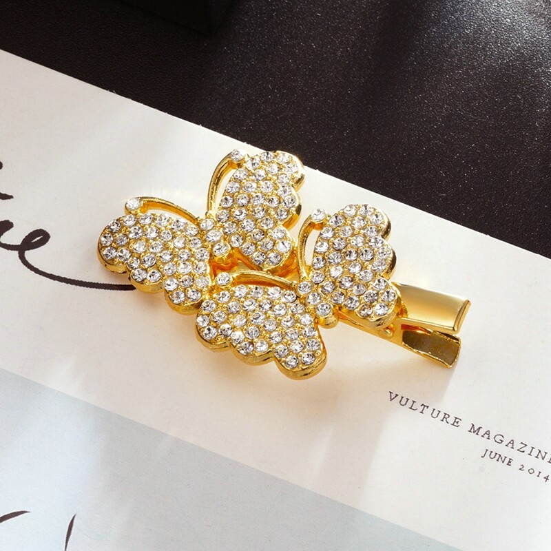 MJartoria Hollow Gold Butterfly Hairpin For Women New Hair Clips For Hair Barrettes Headband Hair Accessories Fashion Jewelry