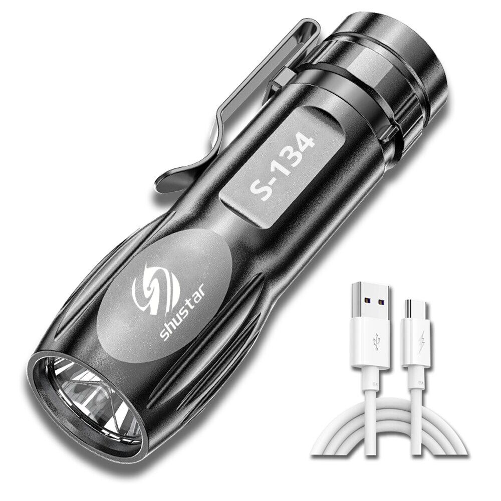 Powerful USB Rechargeable LED Flashlight G3 wick Strong light LED Torch ABS Lightweight Waterproof torchlight for Adventure Camping Riding Hiking