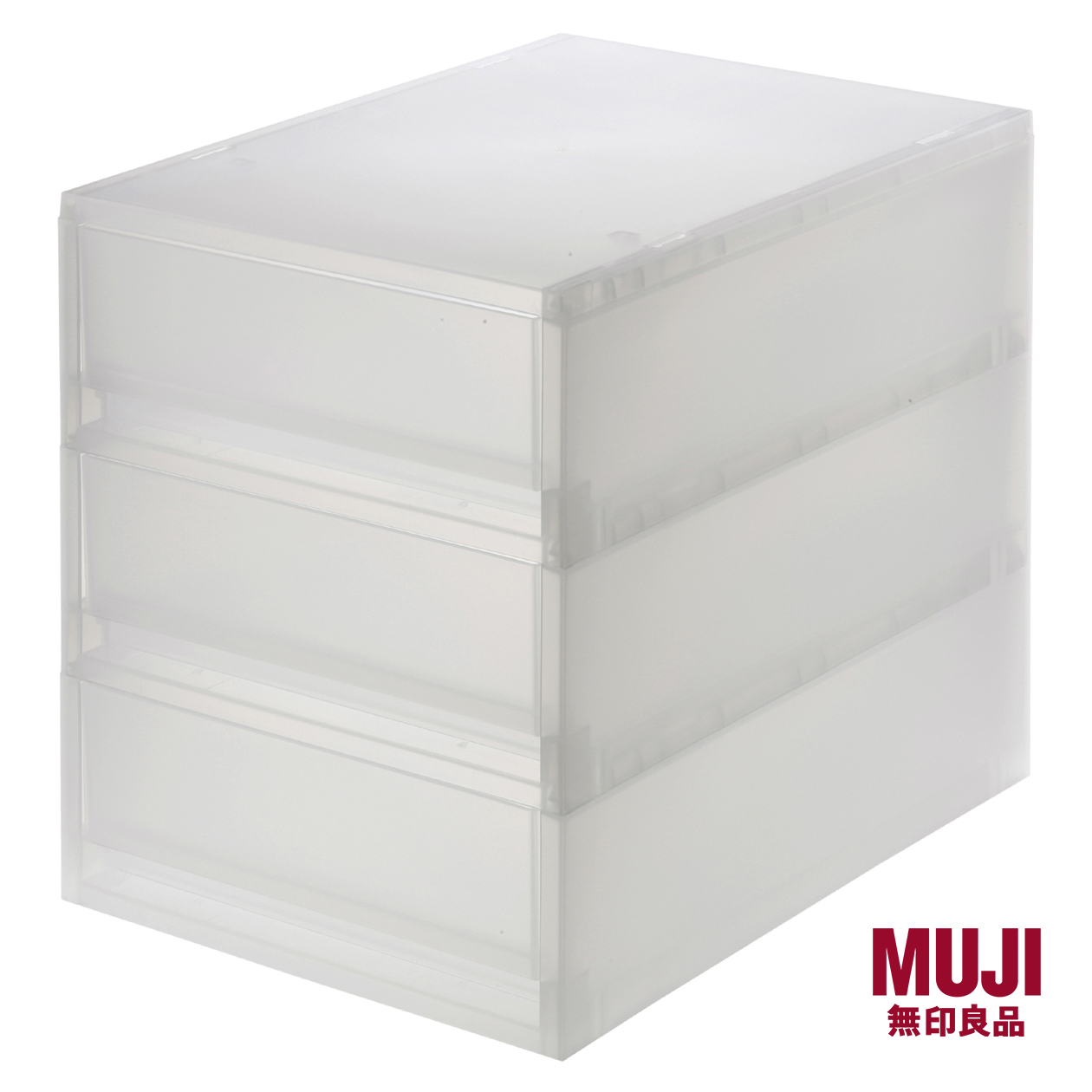 MUJI Polypropylene Storage Case Shallow 26x37xH32.5cm