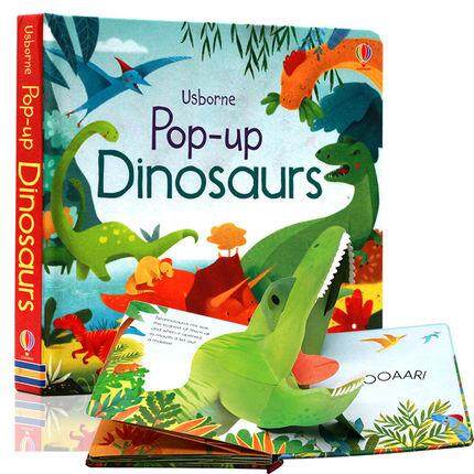 milumilu Usborne 3D Original Children Popular Books Peep Inside Pop up Dinosaurs Board book Colouring English Activity Story Book for Kids