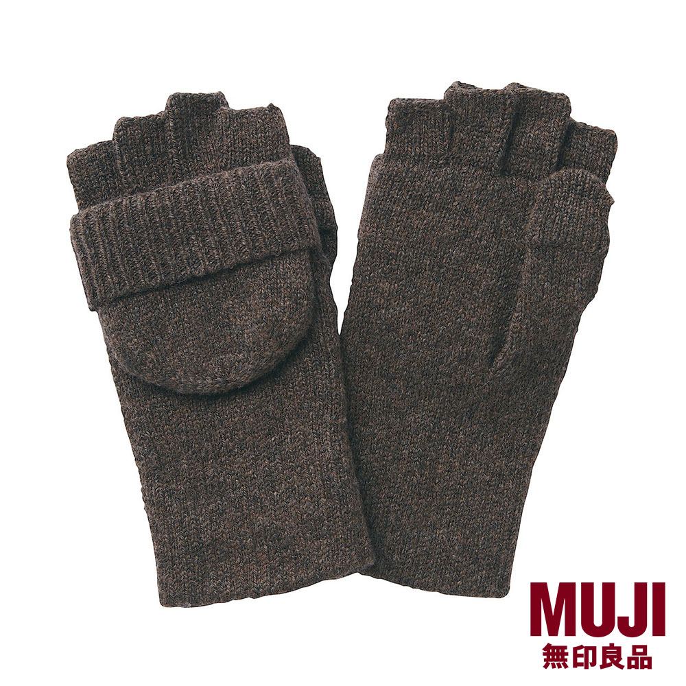 MUJI Wool Blend Fingerless gloves