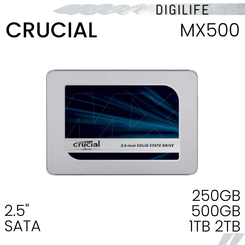 Crucial MX500 250GB 500GB 1TB 2TB 3D NAND SATA 2.5 Inch Internal SSD