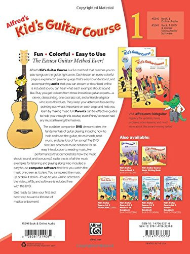 lfred's Kid's Guitar Course 1: The Easiest Guitar Method Ever!, Book & Online Audio