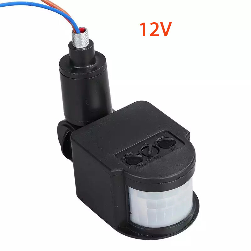 LED Motion Sensor Switch Automatic Infrared 220V 110V 12V PIR Movement Detector Wall Mount Timer Outdoor Sensor Light Switch