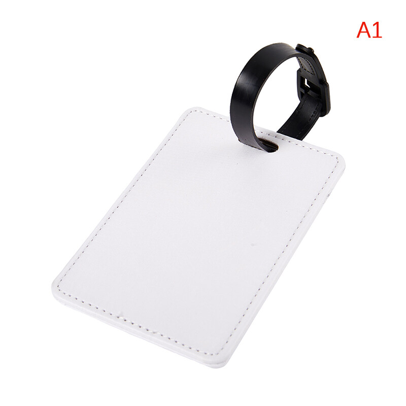 ?New Production? PU Luggage Tag Luggage Travel Tags Suitcase Labels Square Travel Tag ID Holder Baggage Boarding Tag Portable Label