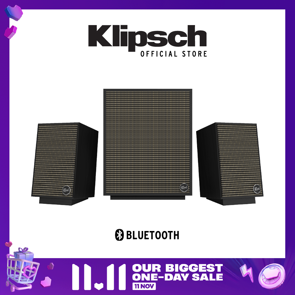 Klipsch Promedia Heritage 2.1 Multimedia Speaker System with Bluetooth (For Gaming, Movies and Music)
