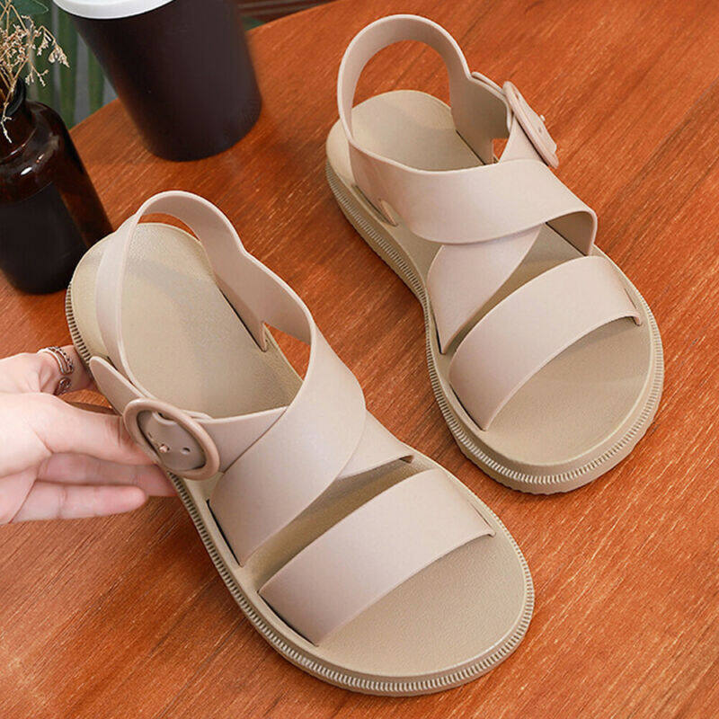 Women Ladies Summer Sandals Flat Bottom Soft Sole Comfy Casual Beach
