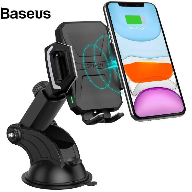 Baseus CHOETECH T521-F 15W Wireless Charger Bracket Suction Cup Mount Car Phone Holder