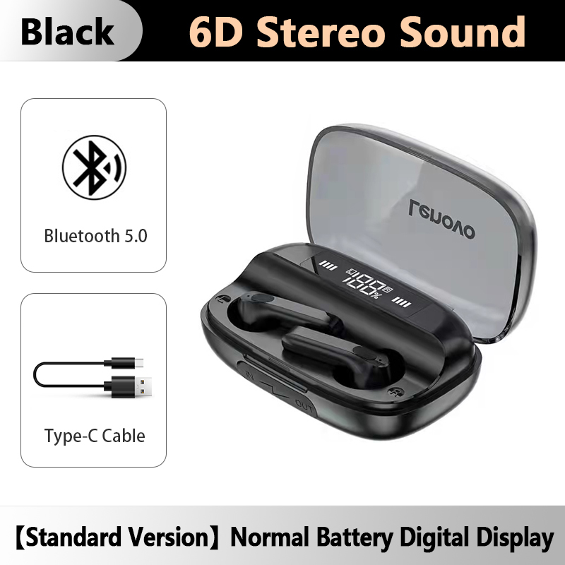 Lenovo QT81 Bluetooth 5.1 Wireless Earbuds Half In-Ear Touch Control Wireless Earphones 9D HIFI Bass Headphone Built In Microphone for Huawei Xiaomi iPhone Samsung Oppo