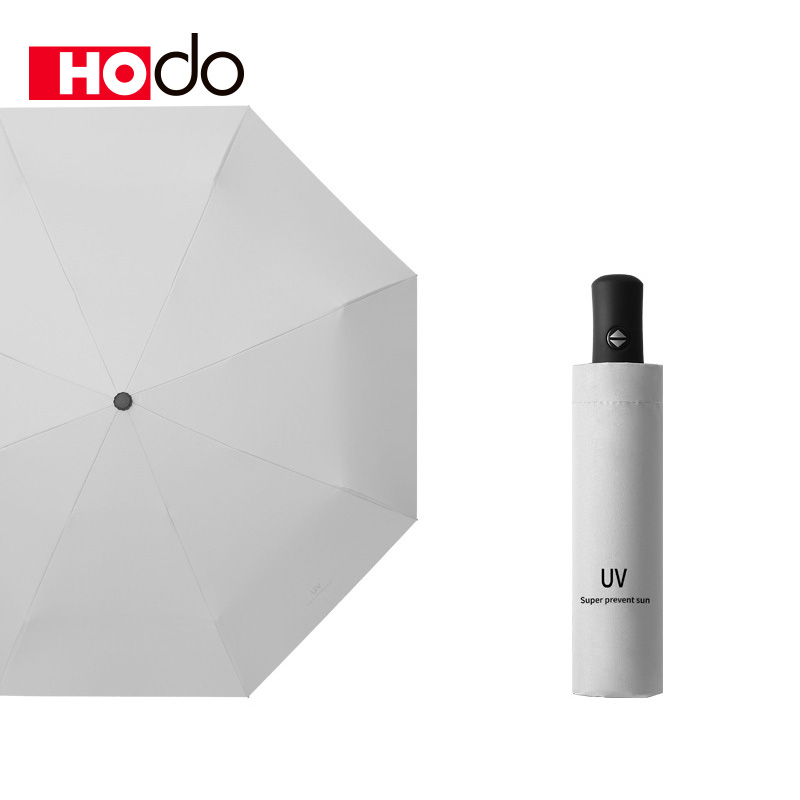 Hodo Plain Color SG Ready Stock Automatic Auto Open Anti-UV Coating Windproof Folding Umbrella