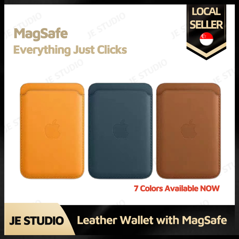 【SG - Ready Stock】MagSafe Leather Wallet Card Holder For iPhone 12 / 12 Mini / 12 Pro / 12 Pro Max