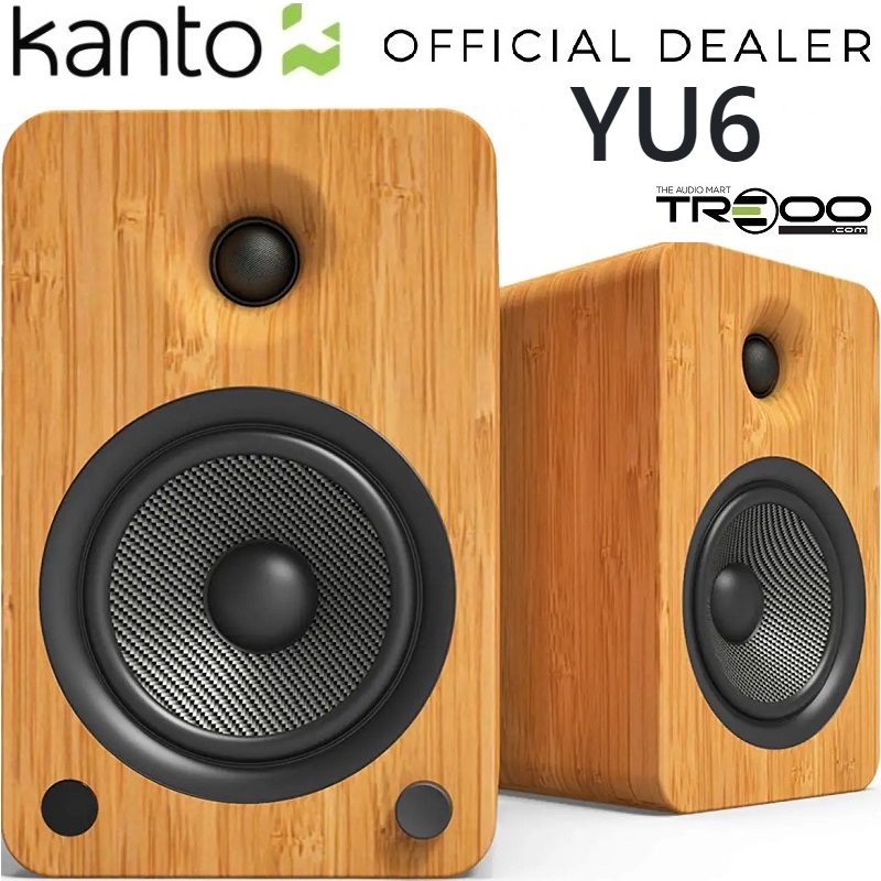 Kanto YU6 Wireless Bluetooth Desktop Bookshelf Speakers
