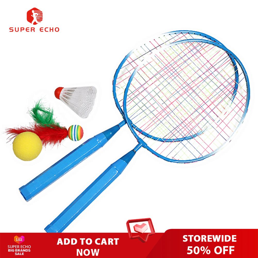 Playing Games Sports Shuttlecock Racquet Set Children Kids Badminton Racket