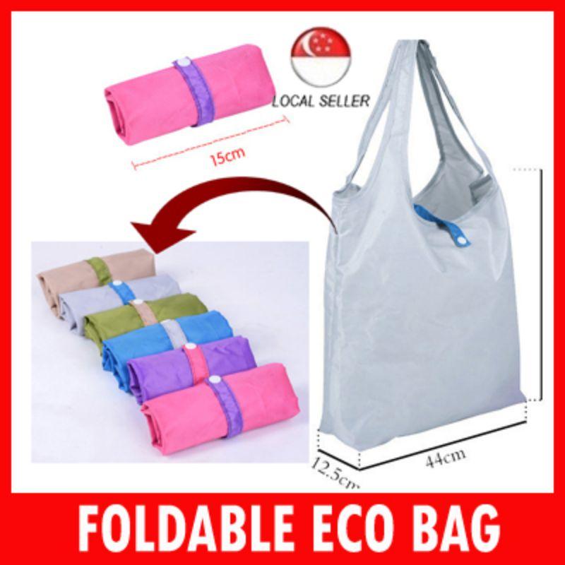 [ SG Local Seller ] Foldable Reusable Eco Friendly Wallet Style Grocery Shopping Travel Bag Tote ❤ Paisley Printed Water Repellent ❤ Washable T503 [ By Kim Hyeon ]