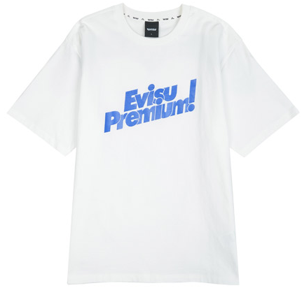 [EVISU KOREA]  100％ Authentic Big Hills Loose Fit Short Sleeve T-shirt