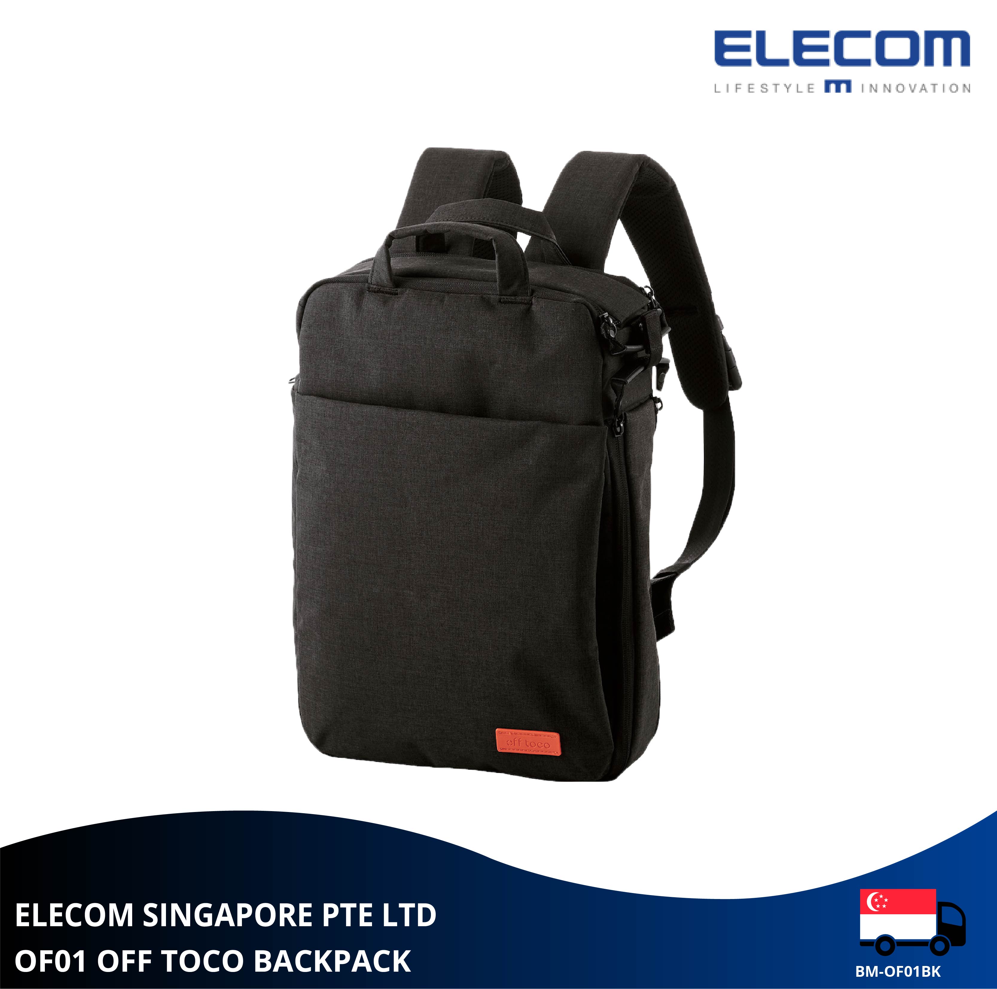 ELECOM 'OFF TOCO OF01 3-Way Laptop Backpack 13.3inch - 14inch Laptop/ School Bag/ Casual/ Office/ Water-Resistant/ Camera Backpack