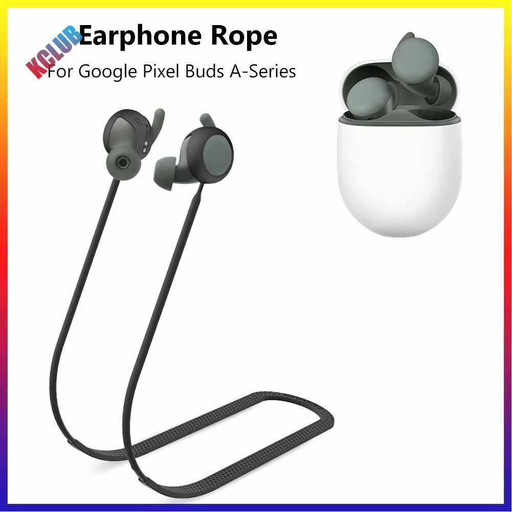 Silicone Anti Lost Rope Anti Slip Wireless Headphone Neck Strap Soft Portable Bluetooth-compatible Headphone Neck Strap for Google Pixel Buds A-Series