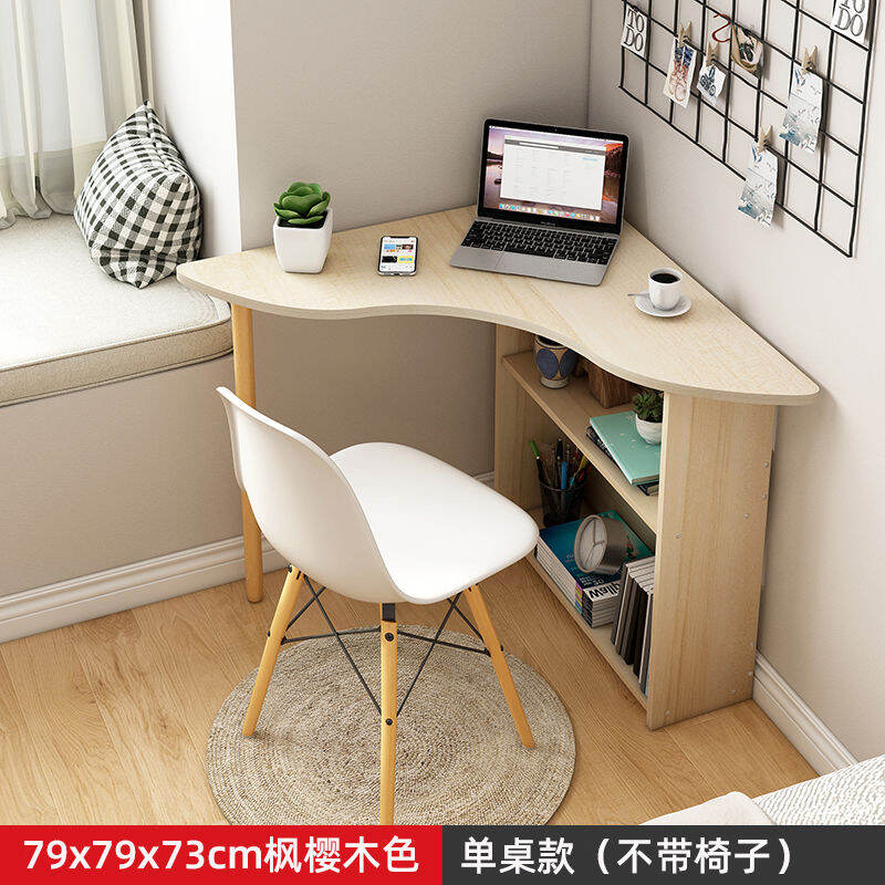 Triangle Table Corner Desk Simple Homework Bedroom Small Internet Celebrity Ins Style Computer Desk Learning L-Type