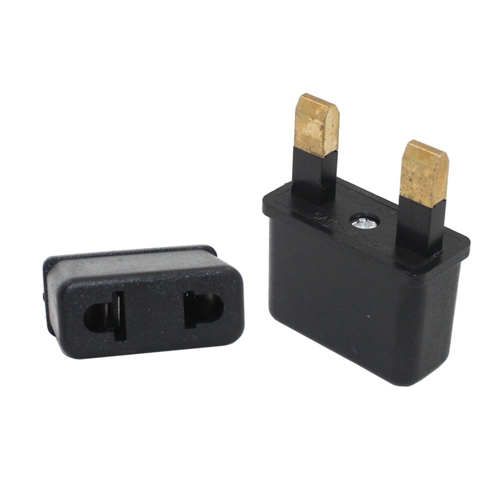 2pcs EU/US to UK Power Plug Travel Converter Adapter HongKong Malaysia Singapore United Kingdom Household Plug 6A