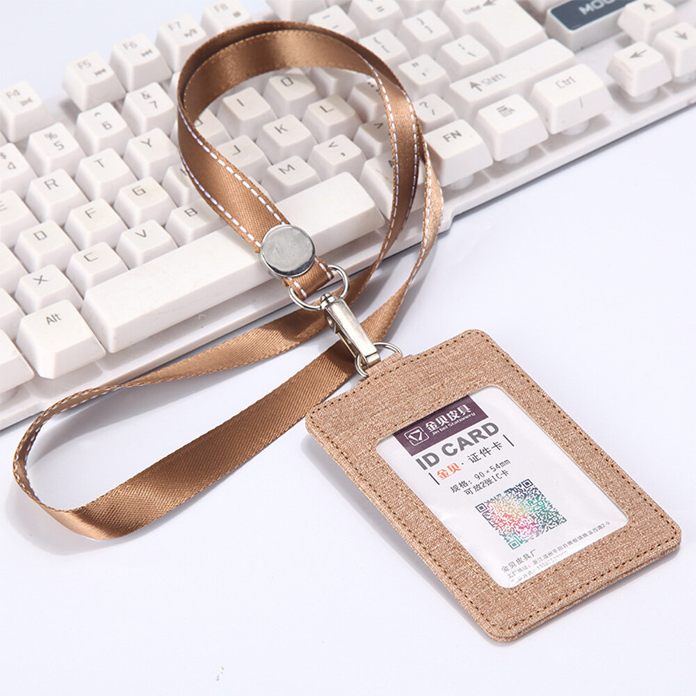 Fashion Wallet Coin Bag Lanyards Retractable Strap Card holder Credit Card Holder ID Badge Holder Protect Cover Bag