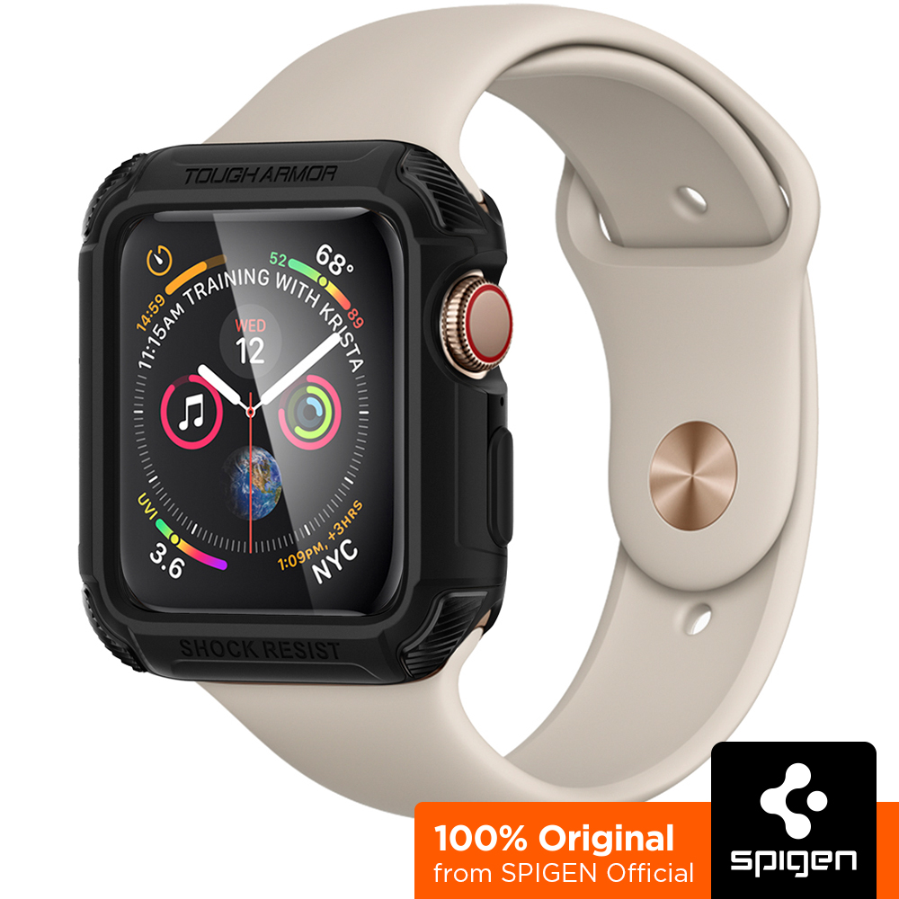 SPIGEN Case for 44mm Apple Watch SE / 6 / 5 / 4 Case [Tough Armor] Dual-layered Shockproof Protection Design / Apple Watch 44mm Case / Apple Watch SE Case / Apple Watch 6 Case / Apple Watch 5 Case / A
