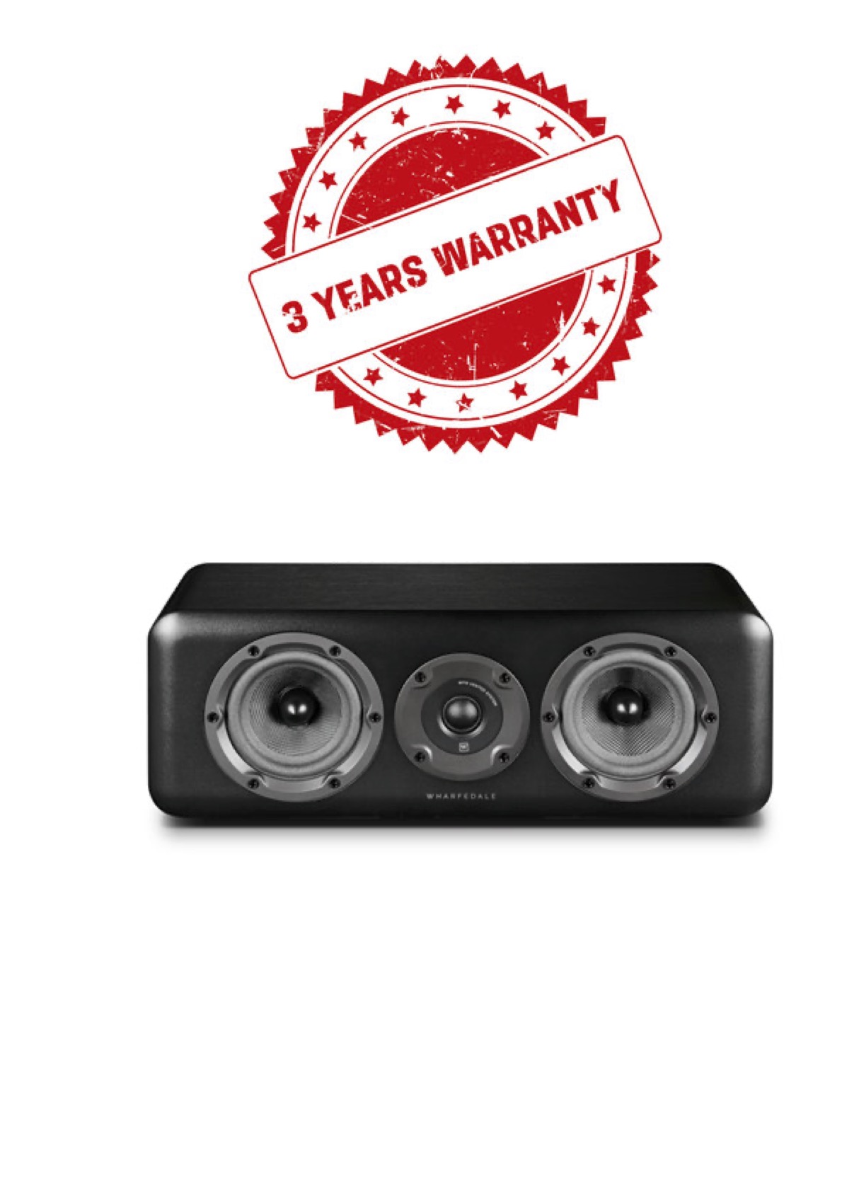 WHARFEDALE D300C (BLACK) 3 YEARS WARRANTY, CENTER SPEAKER, DTS-X, DOLBY ATMOS, HOME CINEMA