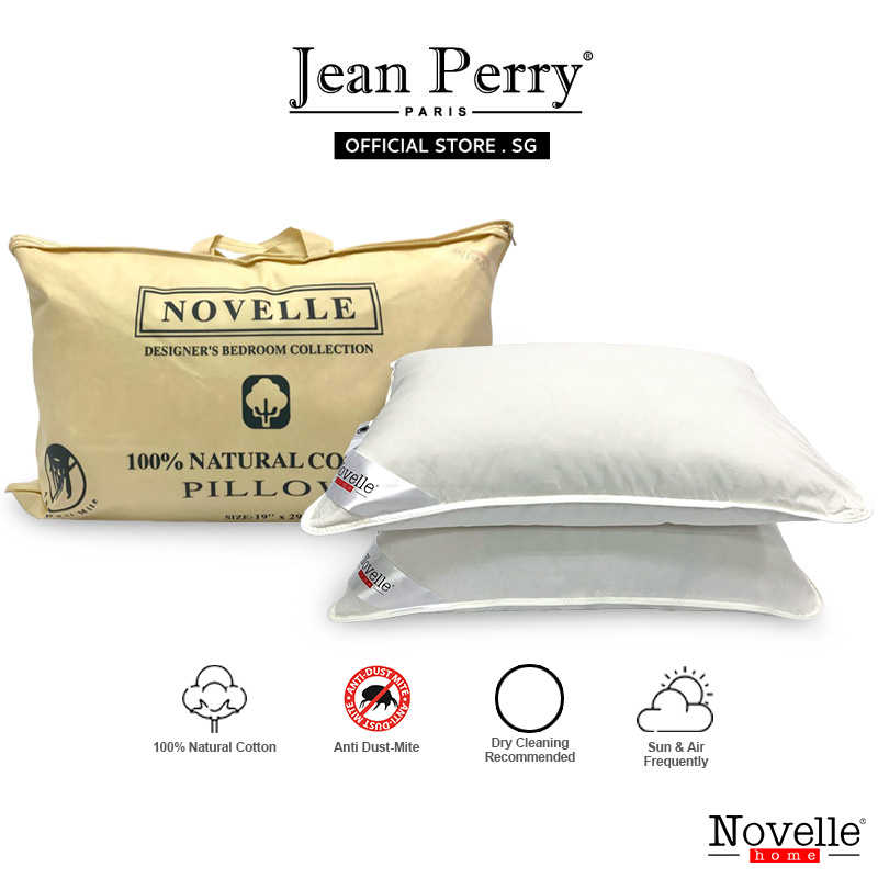 Novelle Cotton Pillow I Neck Support Pillow I Cooling Pillow I Soft Pillow I Comfort Pillow