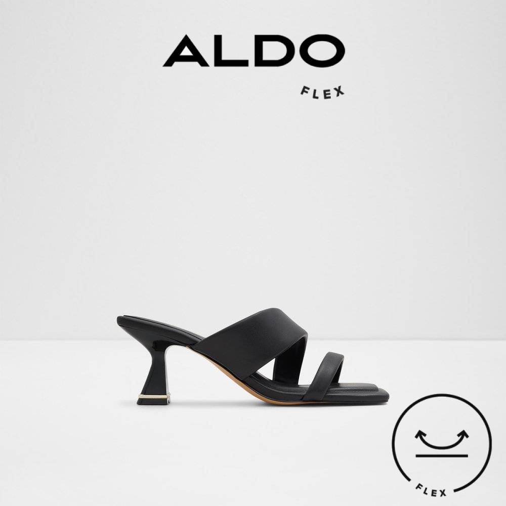 ALDO ZAZA Women Square Open Toe Slip On Heeled Sandal