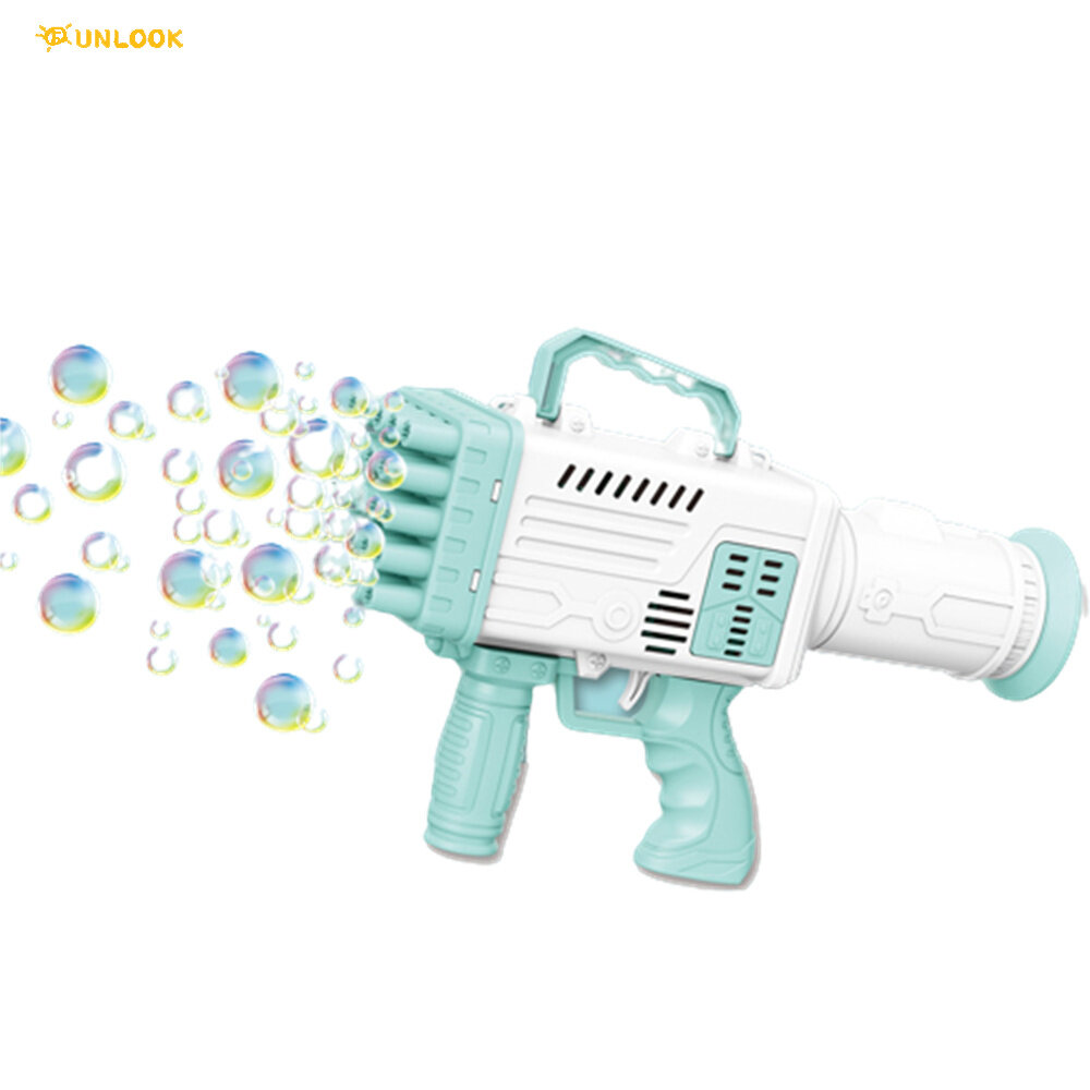 25/100 Holes Electric Bubble G-un Gatlin Bubble Gun Machine Outdoor Toys For Kids Magic Bubble for Bathroom Toys Funny Automatic Multi-Holes Design Toy Birthday Gifts for Kids Children