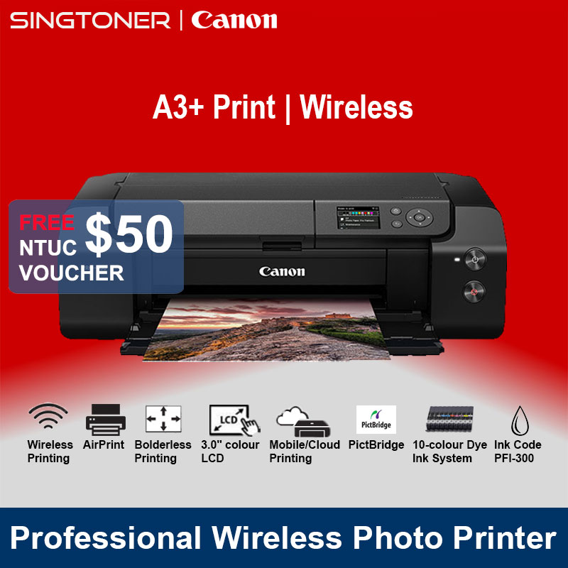 [Local Warranty] Canon imagePROGRAF PRO-300 Professional Wireless A3+ Photo Printer PRO 300 PRO300 colour printer color inkjet printer color printer ink tank printer inktank printer