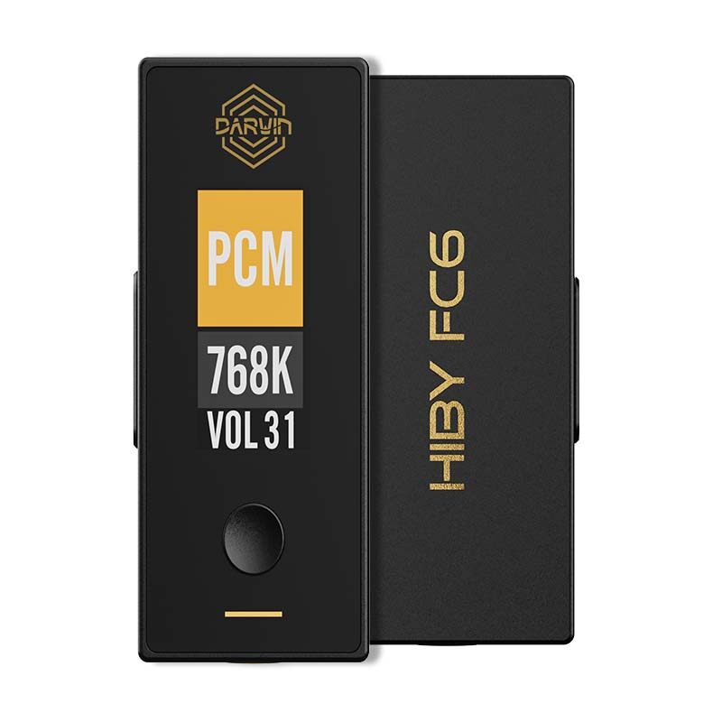 New Original HiBy FC6 R2R Digital-to-analog Conversion Portable USB DAC/Headphone Amplifier AMP MQA8X Dual OPA1622 Amplification Chip 32Bit/768kHz 3.5/4.4mm Output for Android Mac Windows