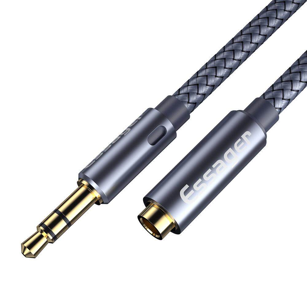Essager 1m/2m/5m Aux Cable Jack 3.5 mm Audio Extension Cable for Headphone 3.5 Jack Splitter Speaker Cable For Headphone Extender Cord