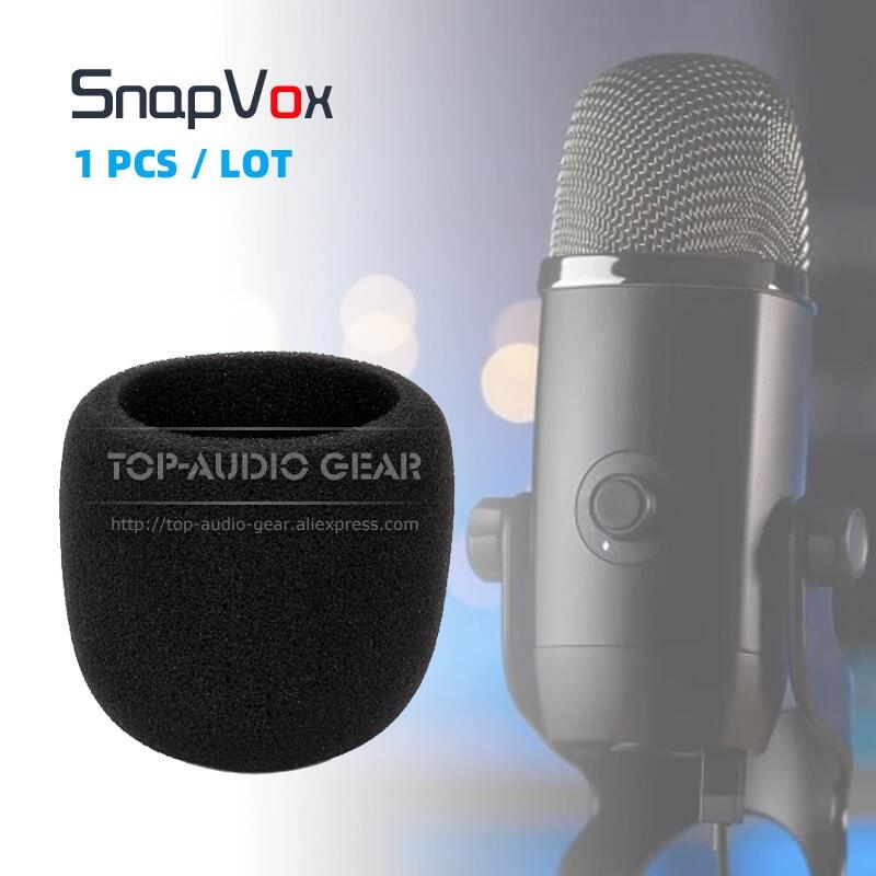 Windproof Cover Mic Windshield For Blue Yeti X Foam Screen YetiX Microphone Sponge Dustproof Fit Pop Filter Windscreen