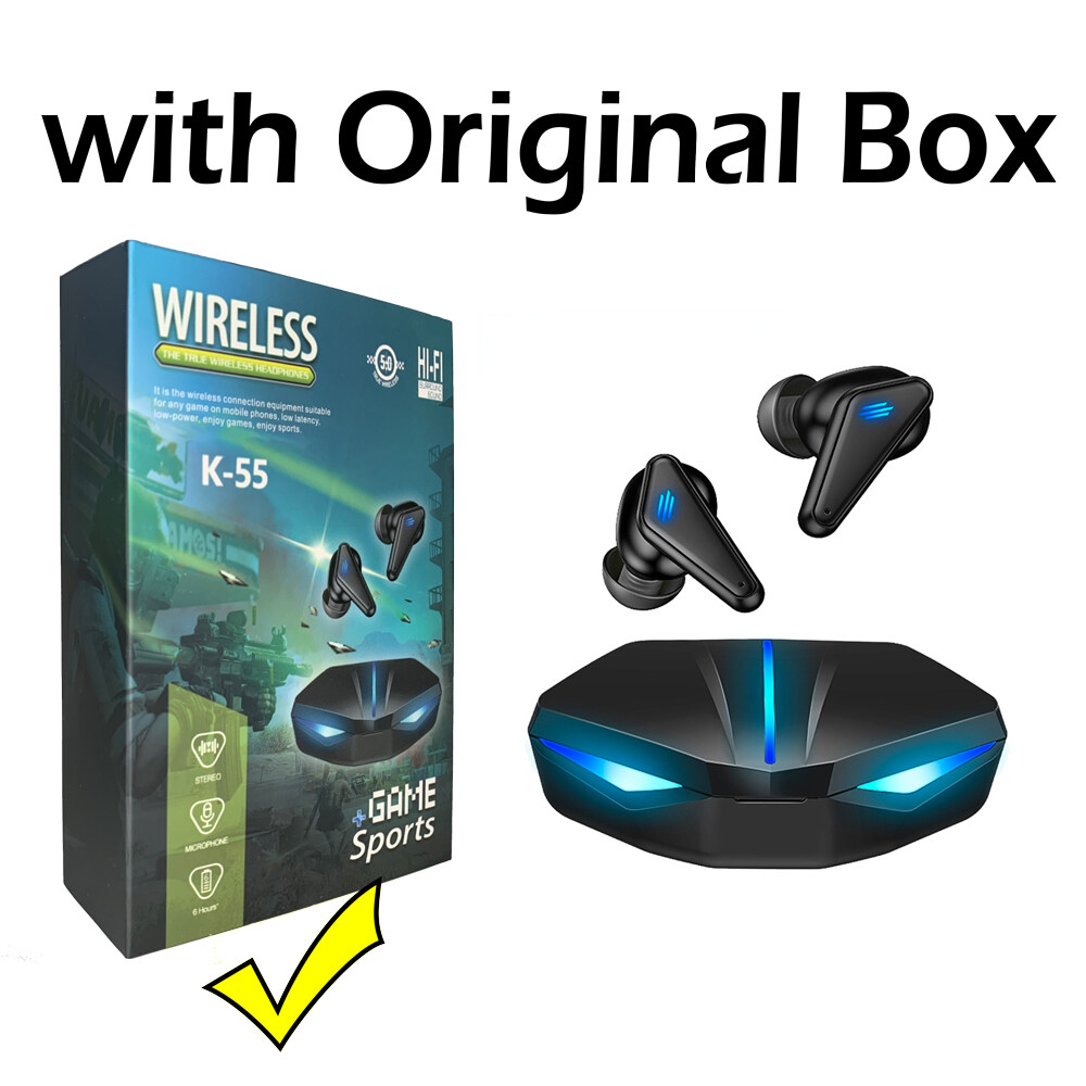 Vitog P31 Gaming Bluetooth Earphone with Mic,65ms Low Latency TWS 5.0 Wireless Earbuds Sports Headphone For Gaming,Touch Control Noise Reduction E-sports Bluetooth Headset For iPhone Xiaomi Huawei Sam