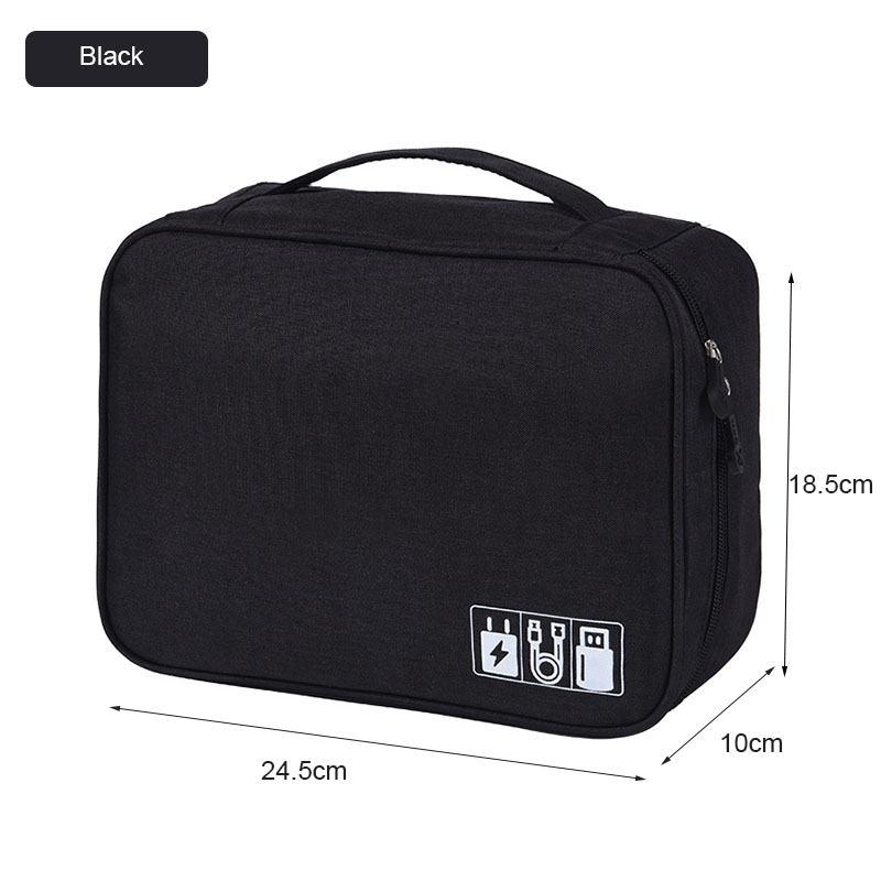 Homy Electronic Storage Bags Portable Cable Organizer Travel Digital Accesssories Storage Pouch for Charger Cable Power Bank Earphone