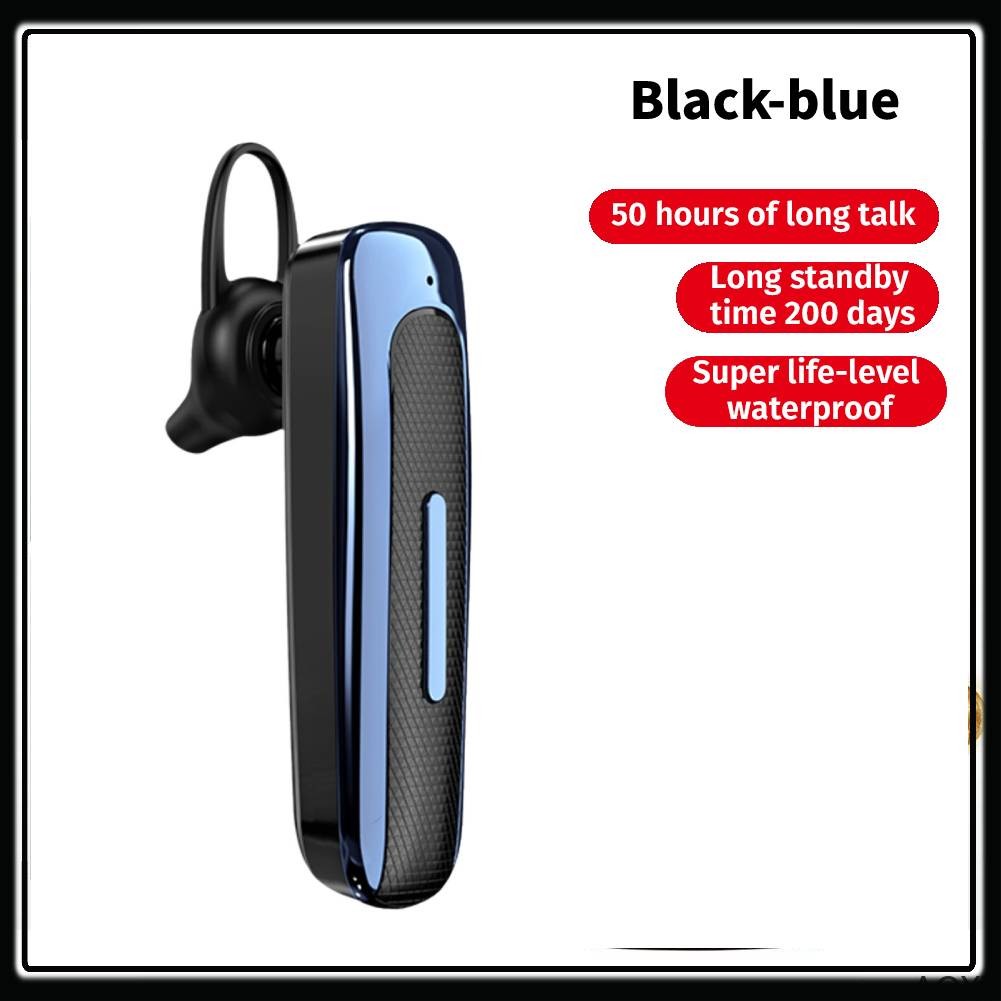 Orio E1 Wireless Earphones Bluetooth Earpiece 20 Hours Playing Time Single-Ear Headset Handsfree Business Bluetooth Headphone Wireless Earphone Stereo Ear Hook Headset for Driving Traveling Working【AO