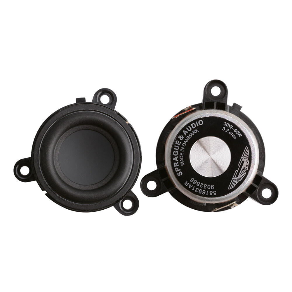 AIYIMA 2Pcs 1.75 Inch 4 Ohm 60W Midrange Speaker Rubber Edge Paper Cone Portable Speaker Audio Loudspeaker Home Sound Theatre