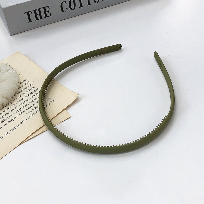 Frosted Morandi Color Thin Side Hair Band Korean Version Ins Wild Color Wash Headband