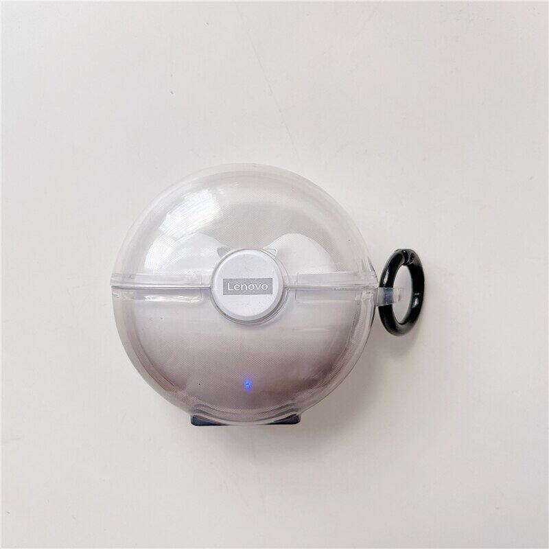 BLUESN Gradient Color Earphone Case For Lenovo LP80 TWS Wireless Headphone Box Fashion Clear Soft Silicone Earbuds Protective Cover