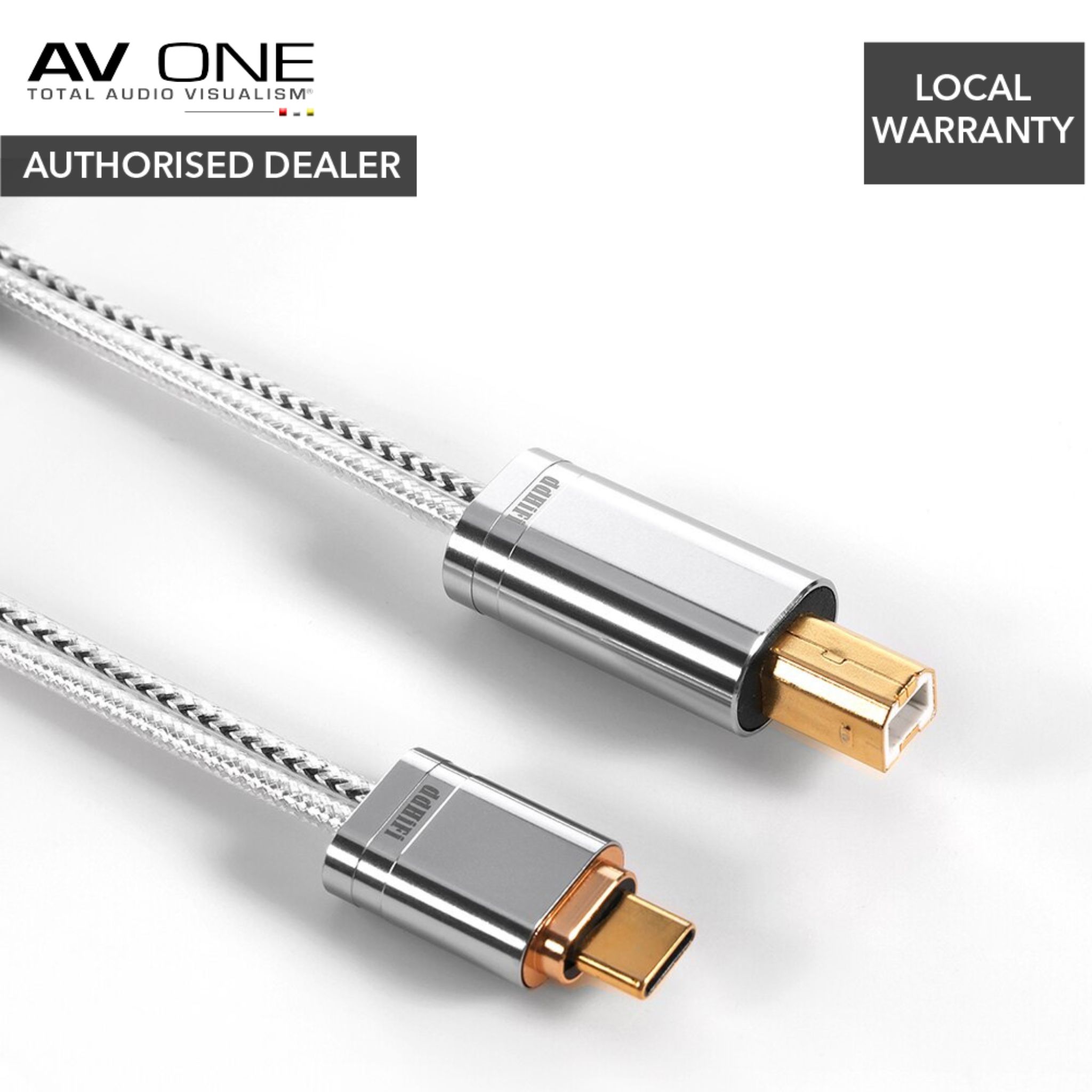 DD ddHiFi TC09BC USB-C to USB-B HiFi Audiophile USB Cable - AV One Authorized Dealer/Official Product/Warranty