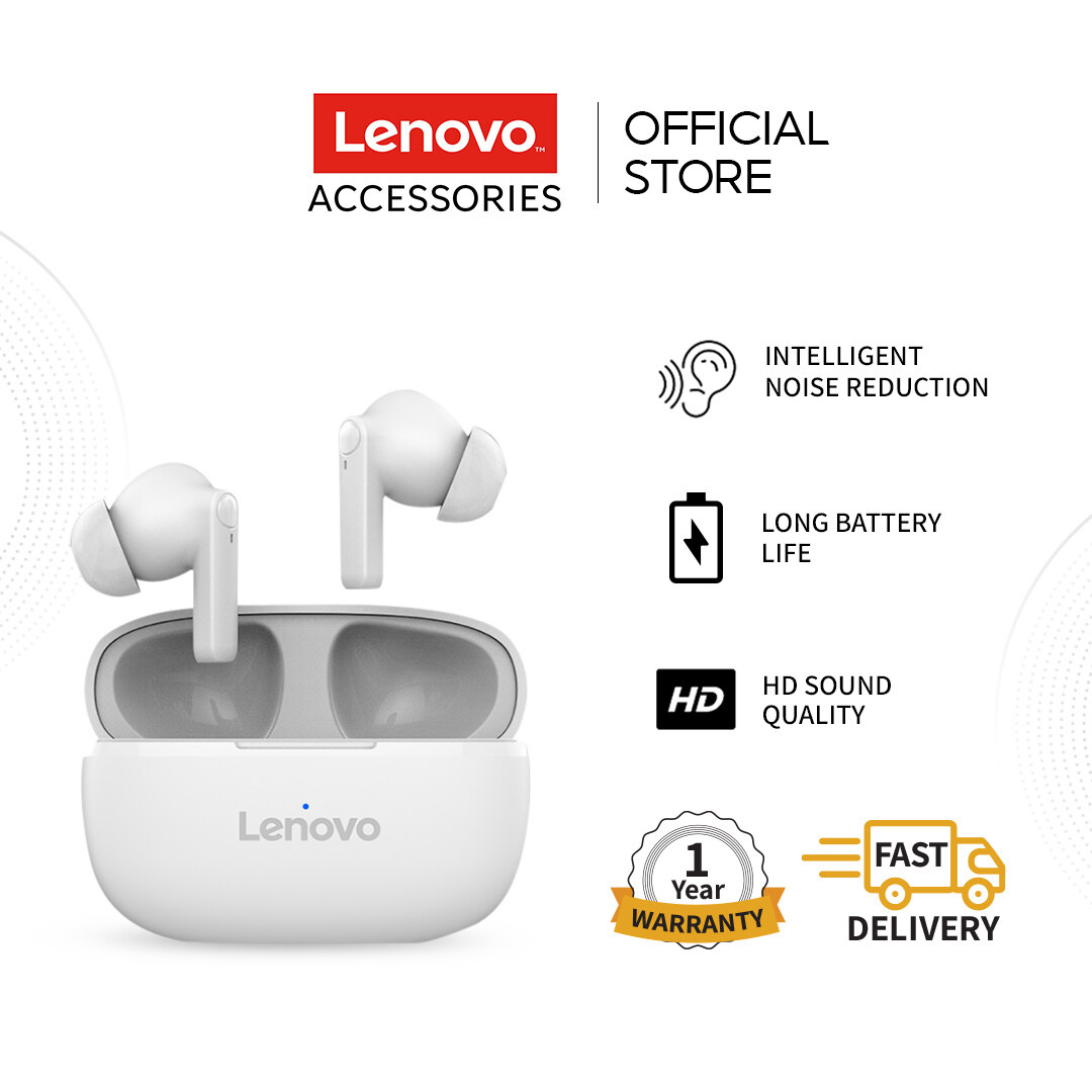 Lenovo New HT05 Bluetooth Earphone TWS BT5.0 Wireless Earbuds HiFi Noise Reduction Sport Headset with Microphone for Sports Use